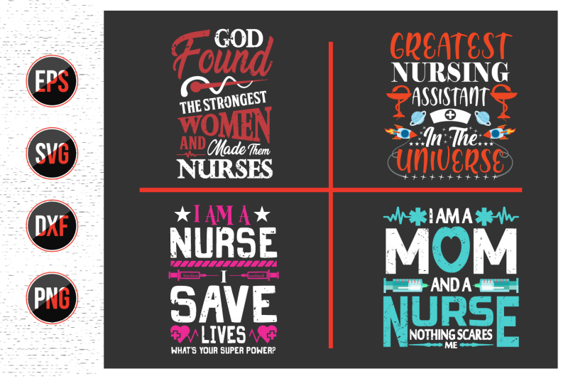 nurses-lettering-svg-design-bundle