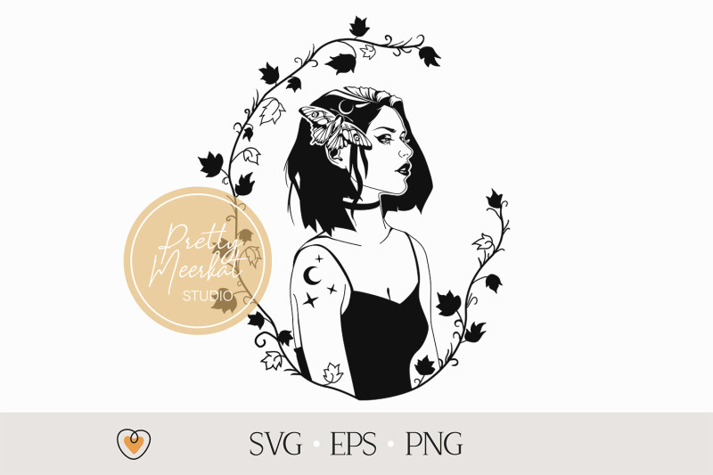 goth-girl-with-moth-svg-magical-svg-witchy-svg-png-files