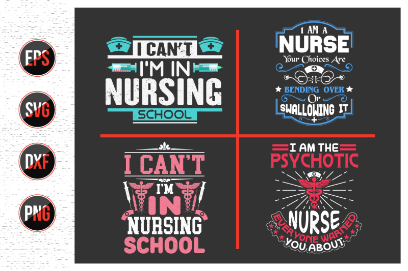 nurses-lettering-svg-design-bundle