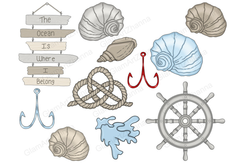 nautical-clipart-sailor-illustration-set