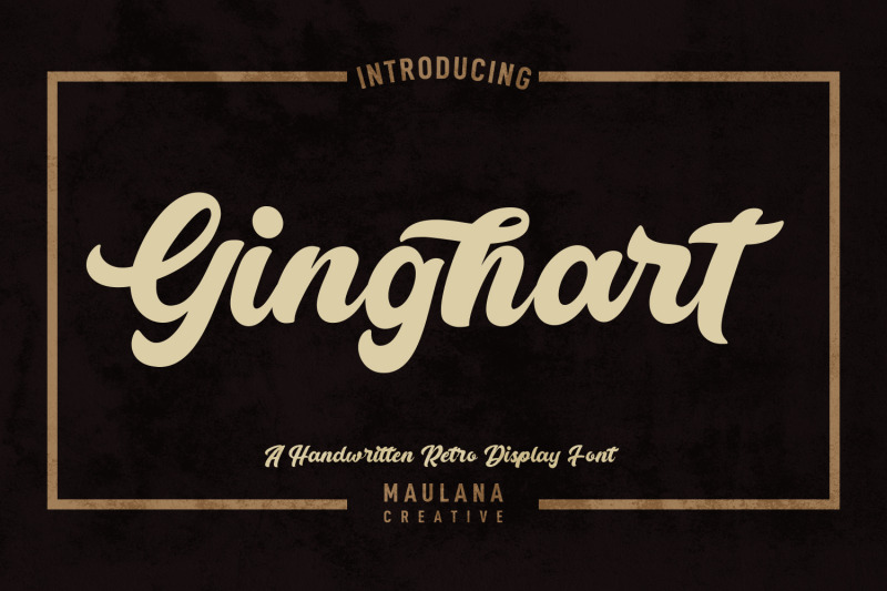 ginghart-retro-script-font