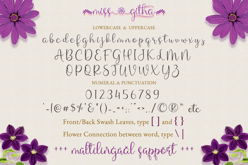 miss-githa-spring-font-with-floral-accent-and-tail