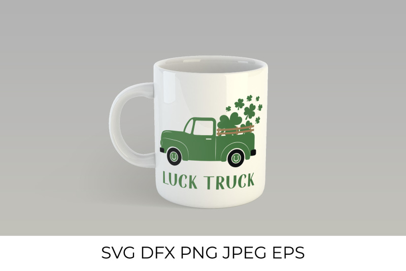 st-patricks-day-retro-truck-delivers-shamrocks