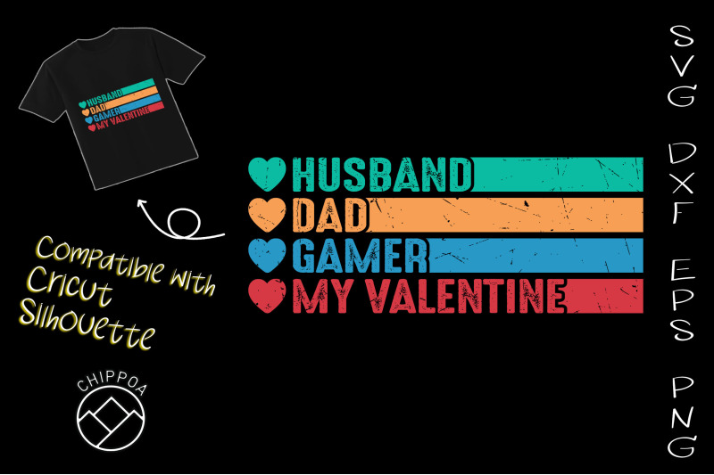 husband-dad-gamer-my-valentine