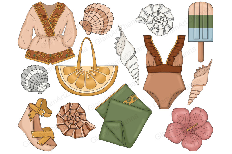 summer-boho-clipart-beach-party-graphics-set