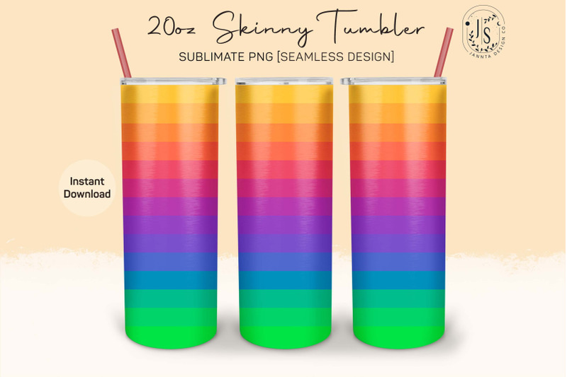 rainbow-stripes-color-20oz-tumbler-sublimation-wrap