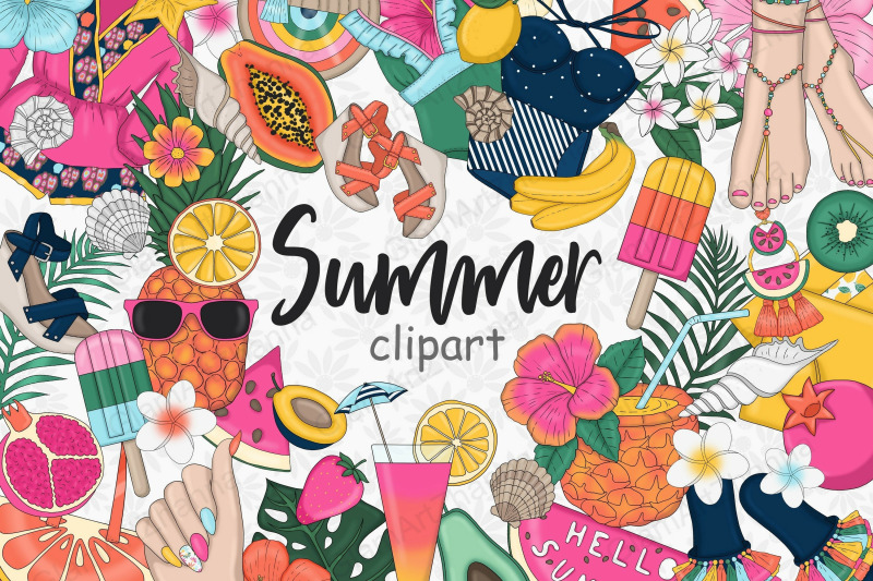 summer-clip-art-bundle-bright-planner-graphics