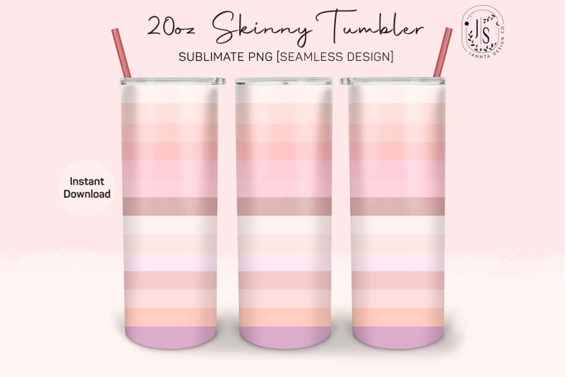 pastel-stripes-color-20oz-tumbler-sublimation-wrap