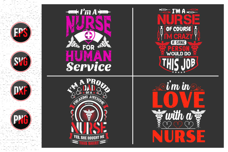 nurses-lettering-svg-design-bundle