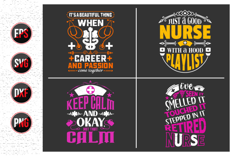 nurses-lettering-svg-design-bundle