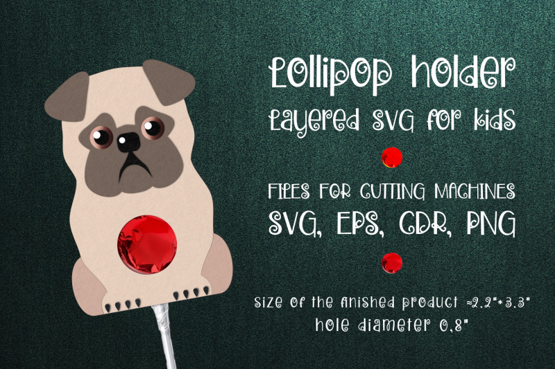 pug-dog-lollipop-holder-template