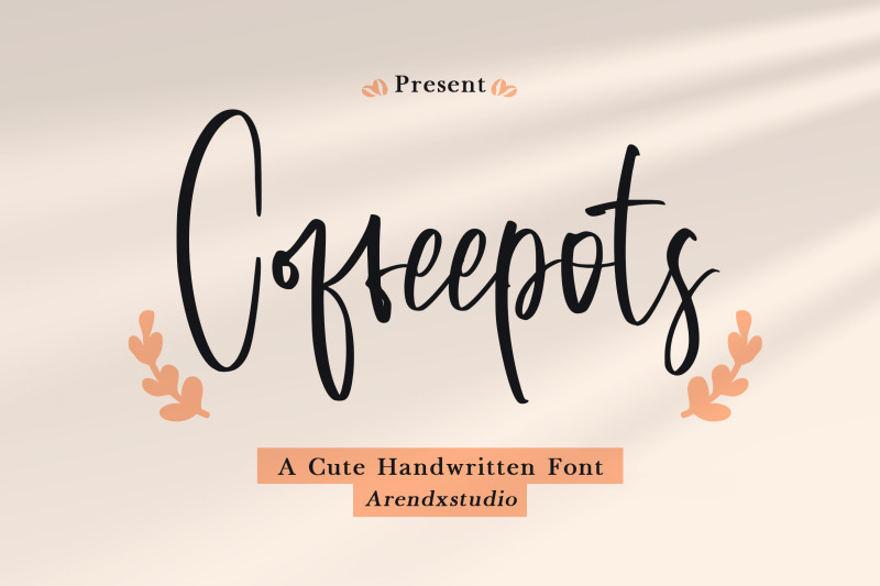 coffeepots-cute-handwritten-font