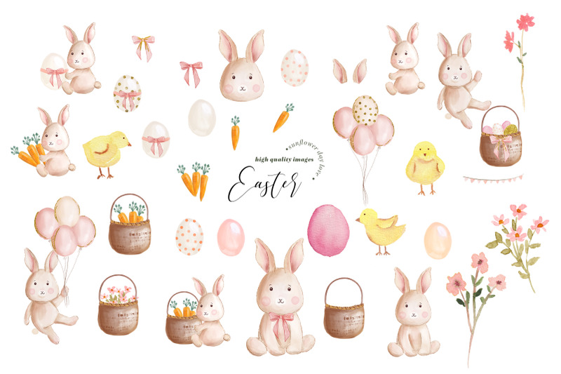 cute-easter-bunny-pink-balloons-clipart-bunnies-easter