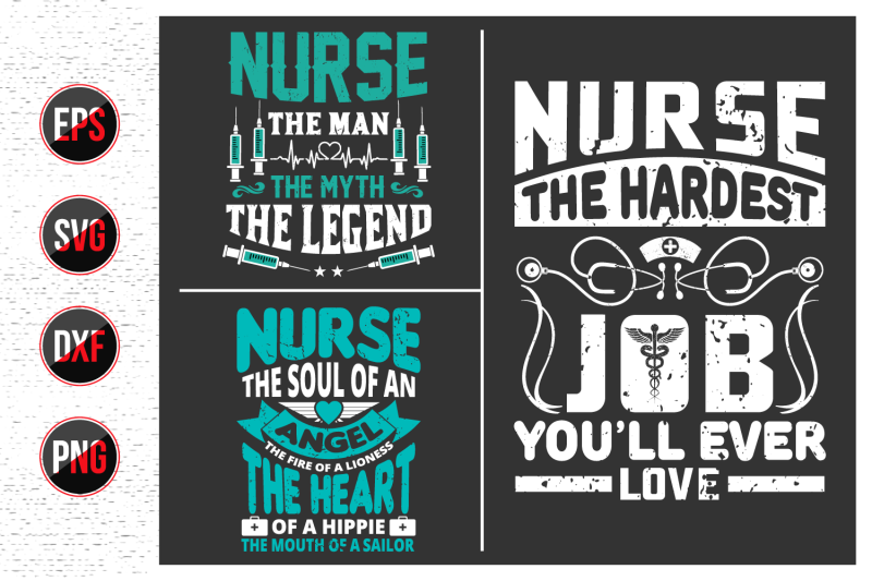 nurses-lettering-svg-design-bundle