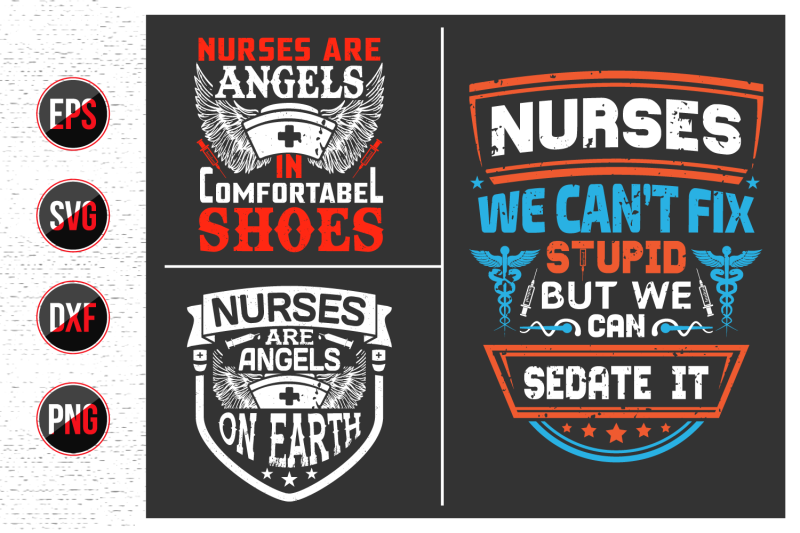 nurses-lettering-svg-design-bundle