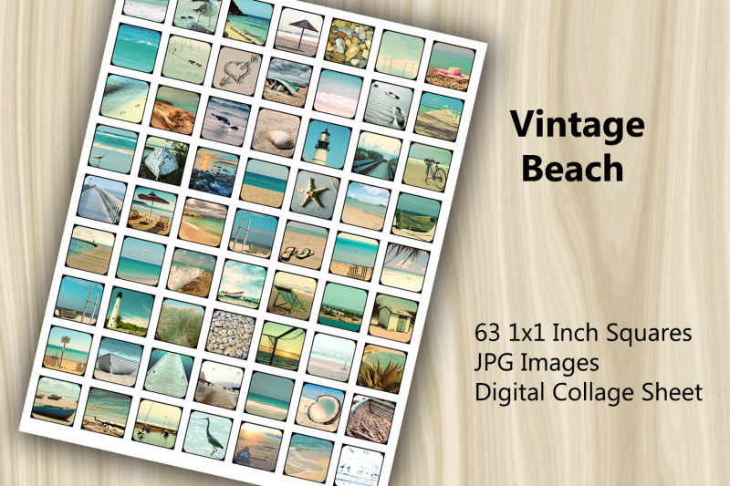 digital-collage-sheet-vintage-beach