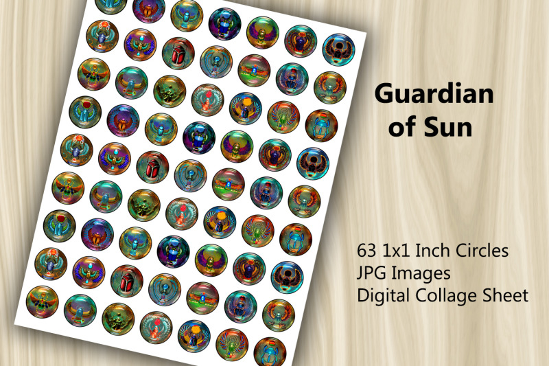 digital-collage-sheet-guardian-of-sun
