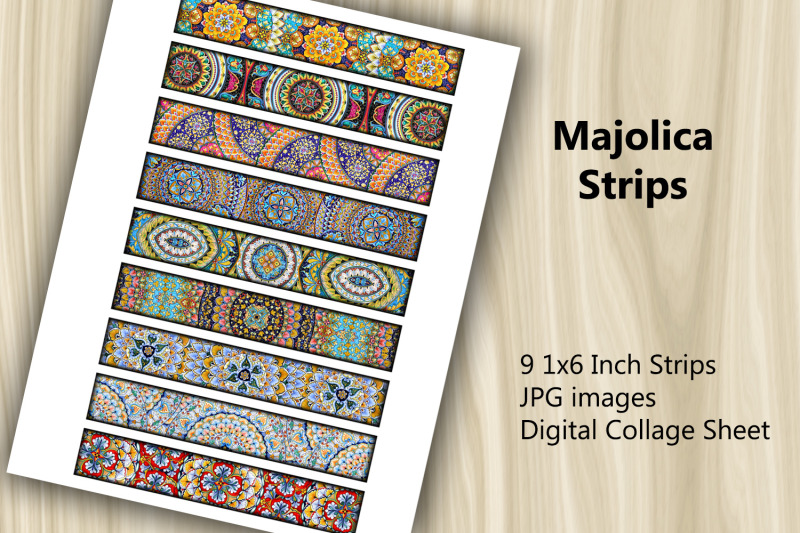 digital-collage-sheet-majolica-strips