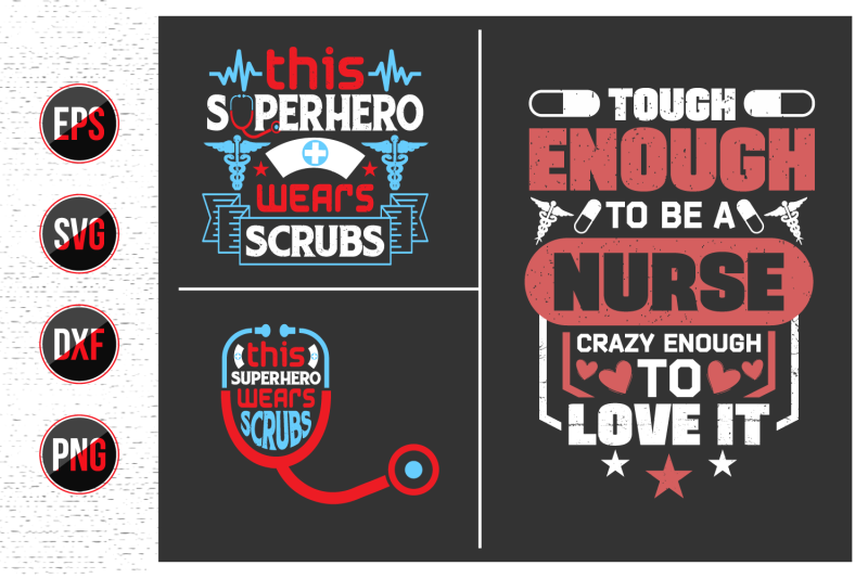 nurses-lettering-svg-design-bundle