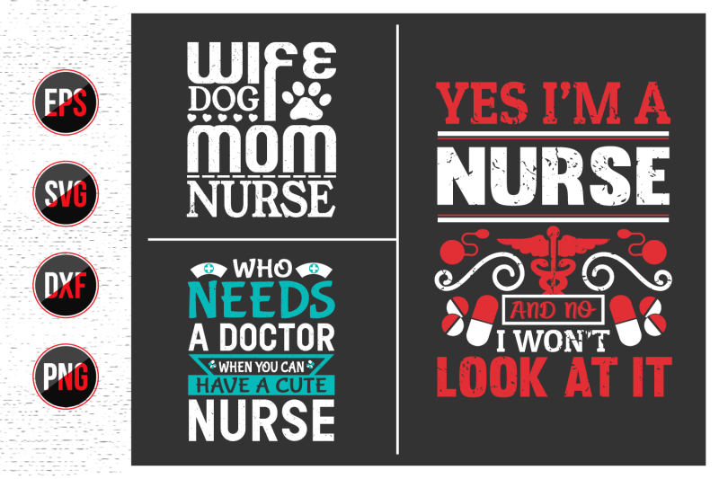 nurses-lettering-svg-design-bundle