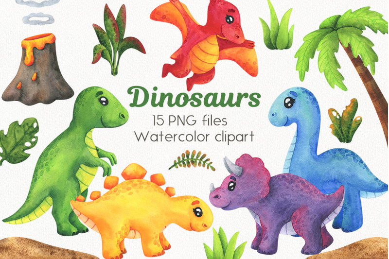 cute-colorful-dinosaurs