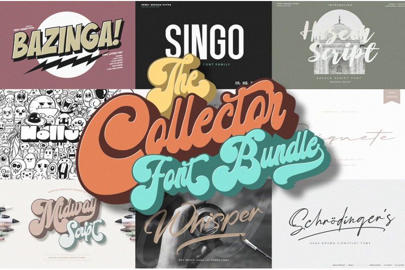 the-collector-layered-font-bundle