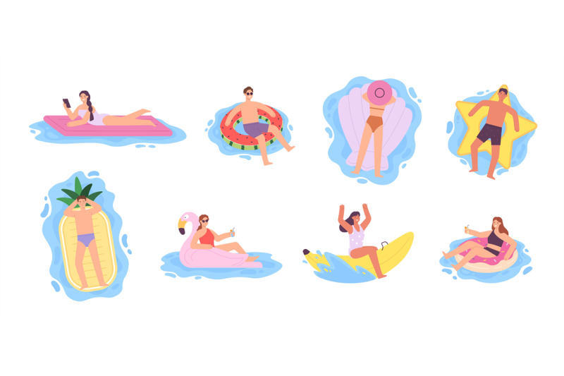 flat-people-on-inflatable-air-mattresses-and-swimming-rings-women-flo