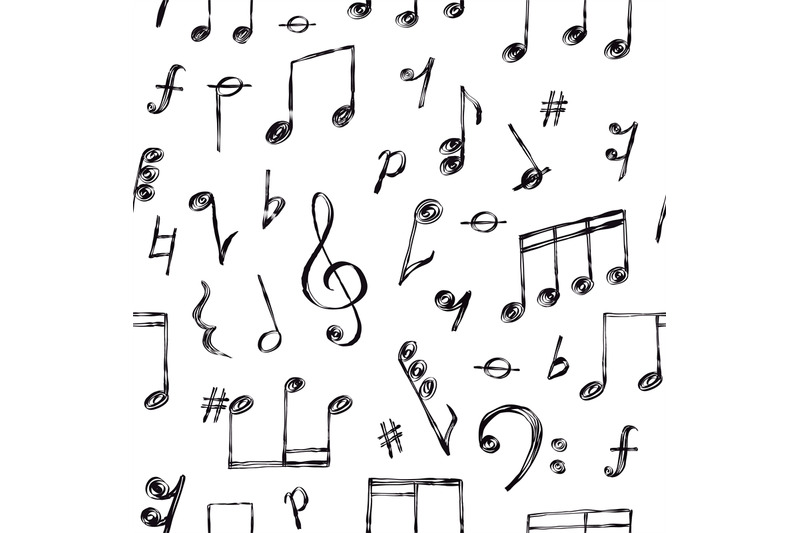 doodle-music-notes-signs-and-clefs-melody-seamless-pattern-hand-dra