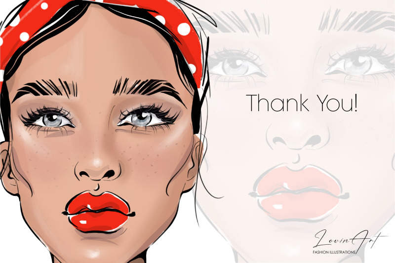 fashion-girl-with-lipstick-clipart-african-american-woman-black-girl
