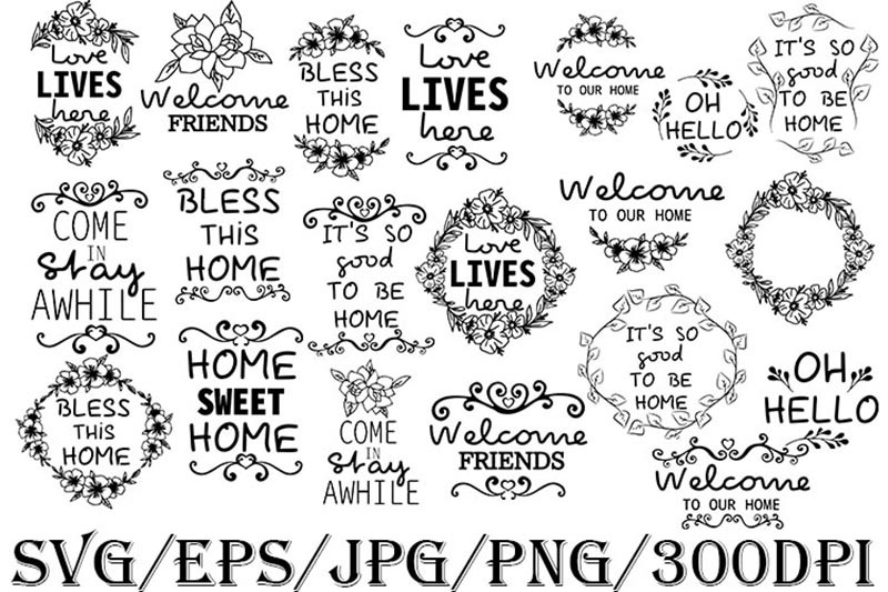 welcome-svg-hello-friends-svg-ornament-flower