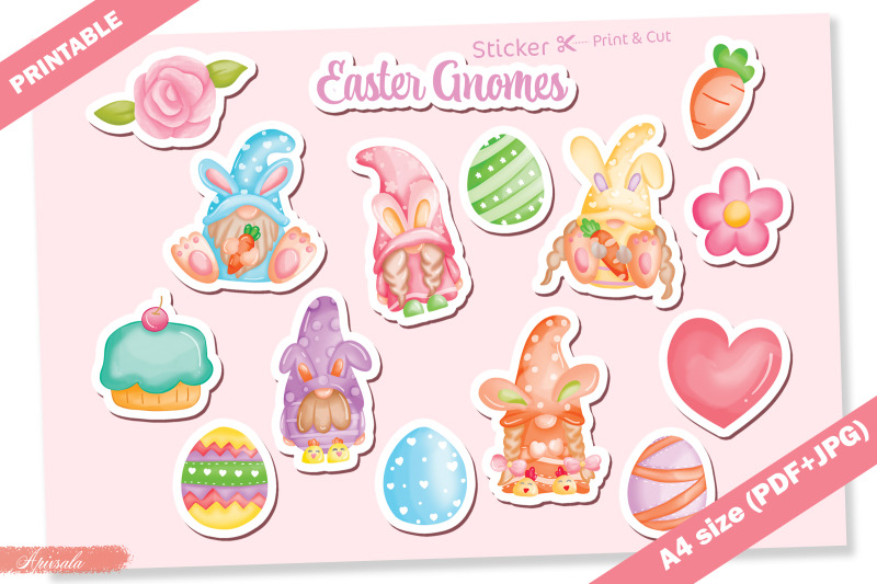 cute-easter-gnome-watercolor-printable-sticker