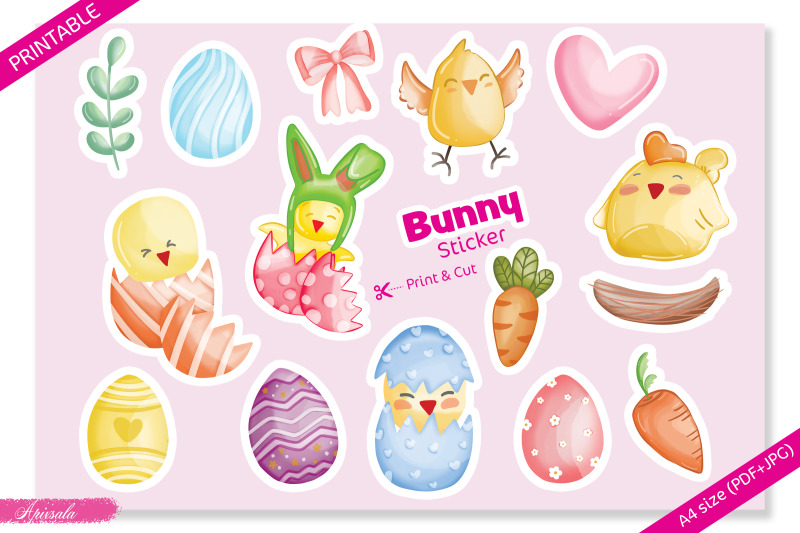 cute-easter-bunny-watercolor-printable-sticker