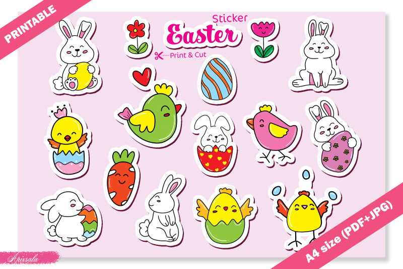 cute-easter-printable-sticker-bundle