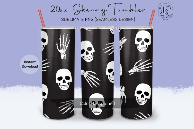 skulls-and-hand-bone-20oz-tumbler-sublimation-wraps