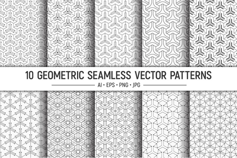 10-seamless-geometric-vector-patterns