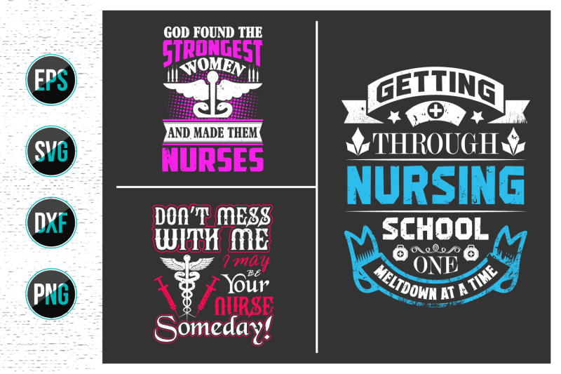 nurses-lettering-svg-design-bundle