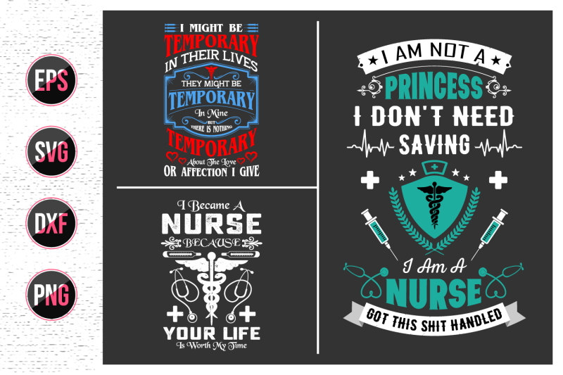 nurses-lettering-svg-design-bundle