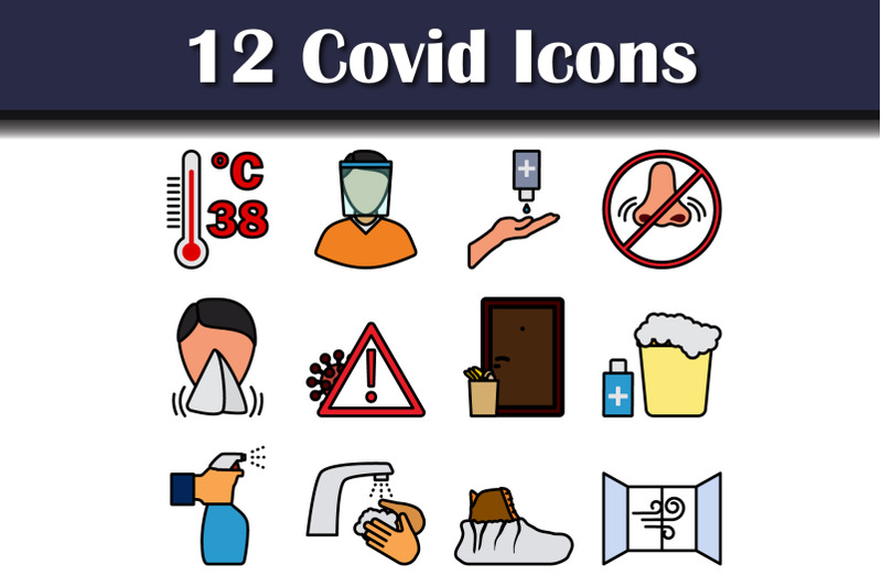 covid-icon-set