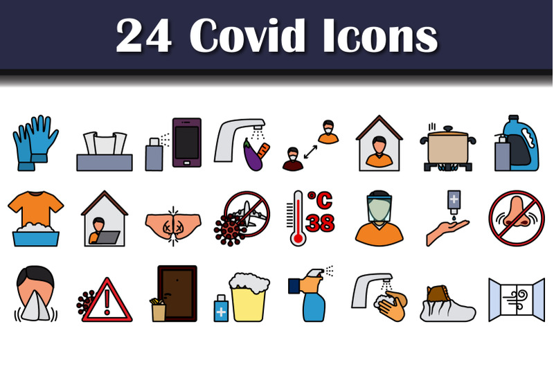 covid-icon-set