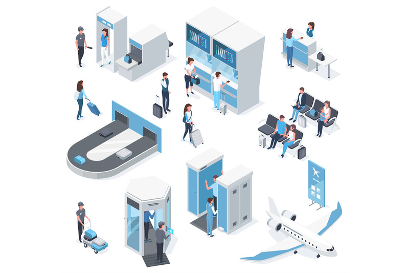 isometric-3d-airport-passengers-passport-check-and-boarding-gate-air