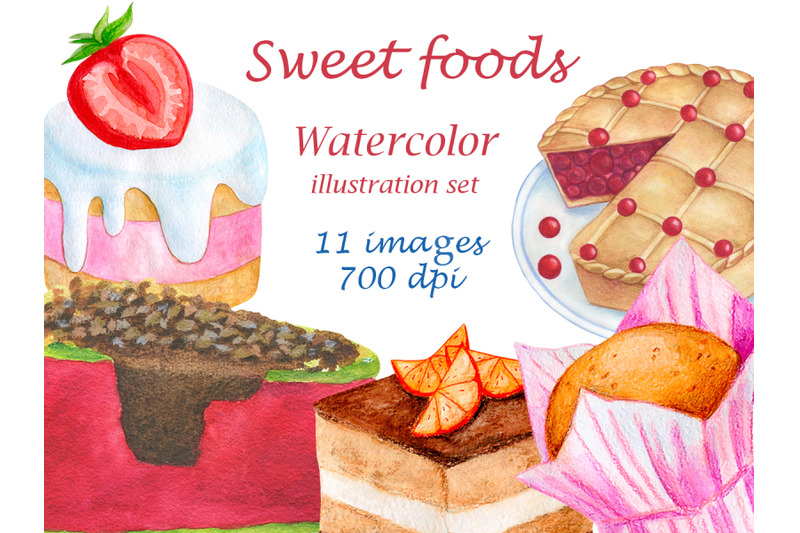 watercolor-sweet-food-illustration