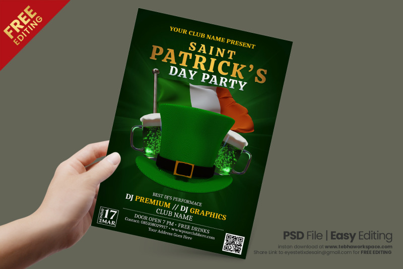 modern-style-saint-patricks-party-flyer-template