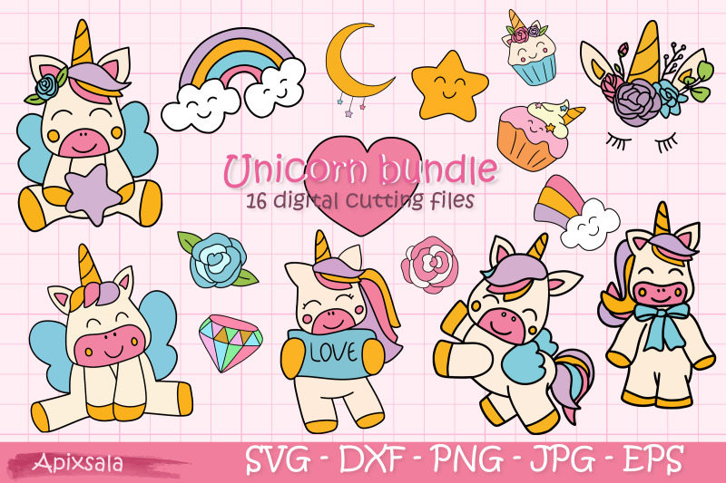 unicorn-svg-budle-cute-unicorn-budle