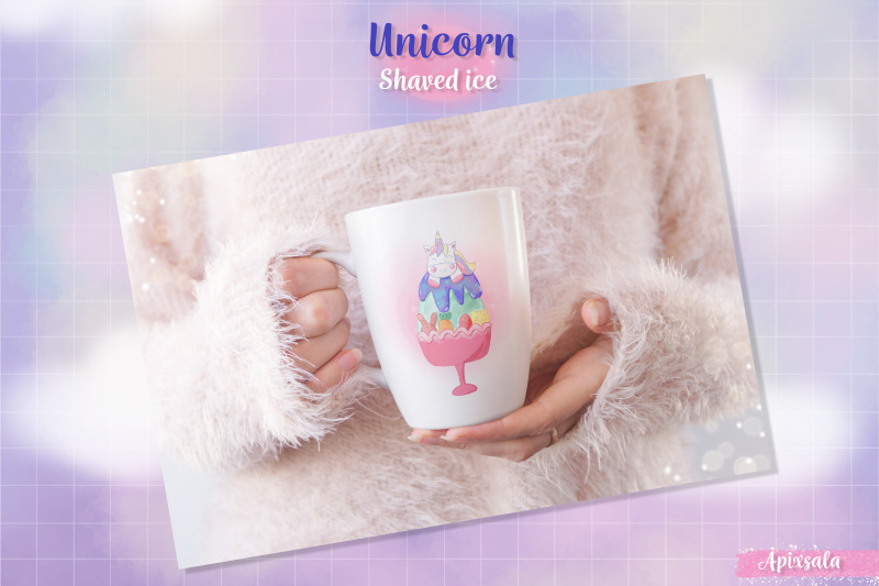 unicorns-top-on-shaved-ice-clipart-png