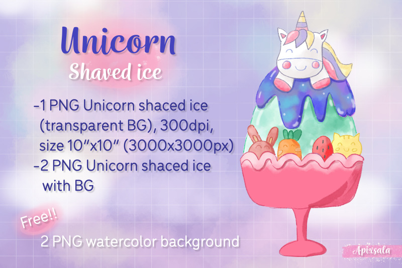 unicorns-top-on-shaved-ice-clipart-png