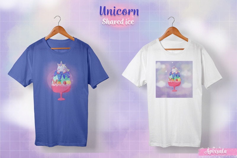 unicorns-top-on-shaved-ice-clipart-png