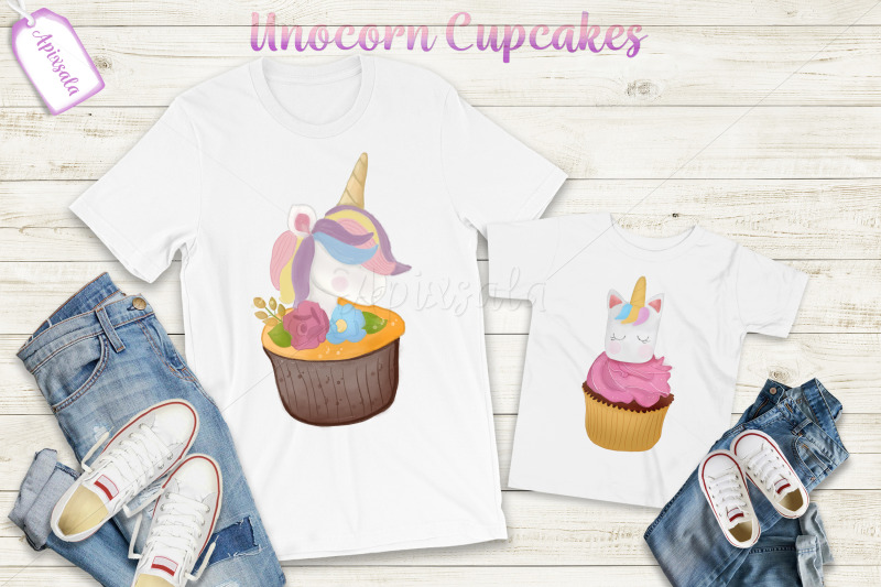 unicorn-cupcake-watercolor-sublimation