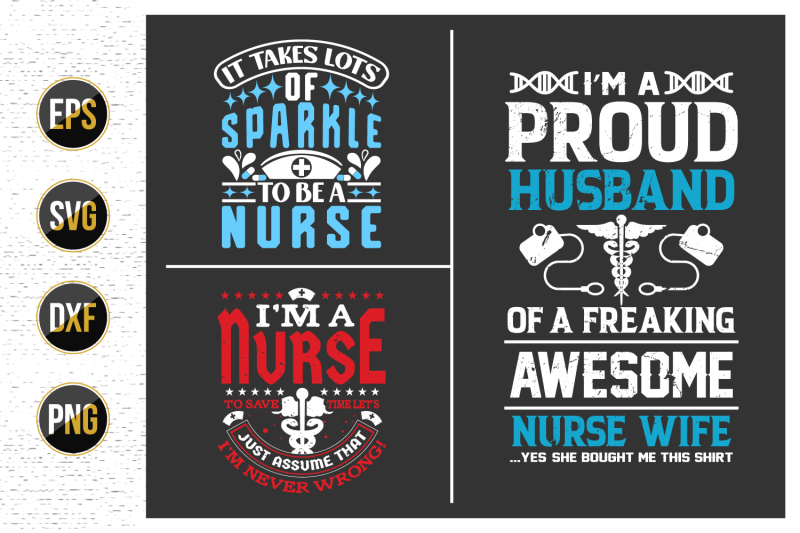 nurse-typographic-quotes-svg-design-bundle