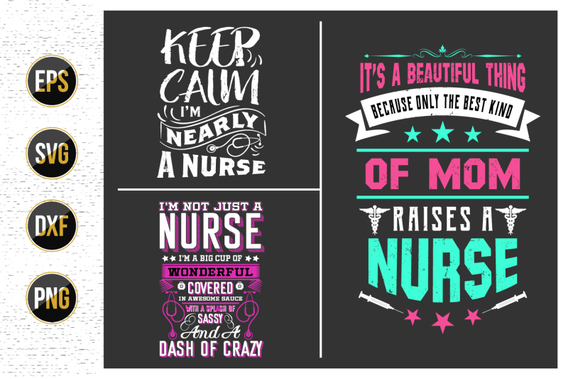 nurses-lettering-svg-design-bundle