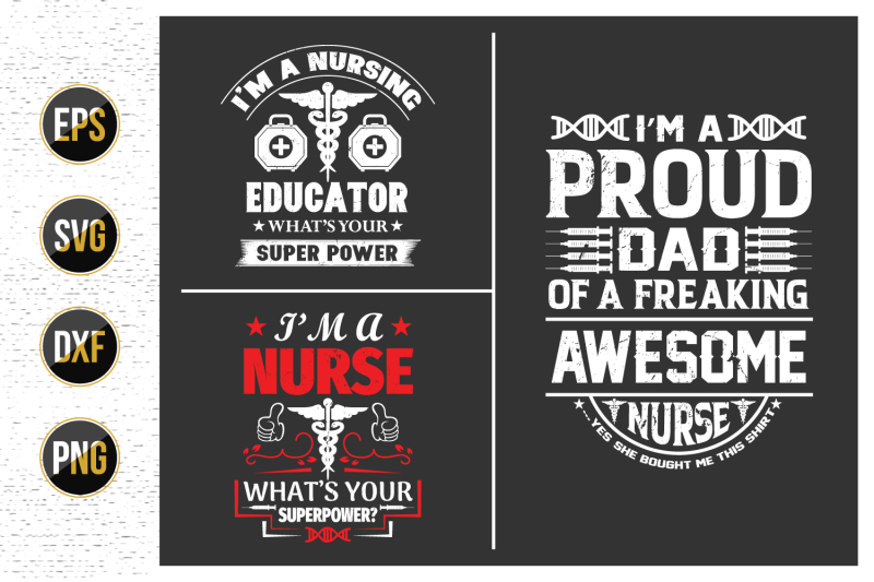 nurses-lettering-svg-design-bundle